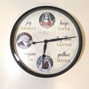 Family photo clock 12 inch Firstime & Co